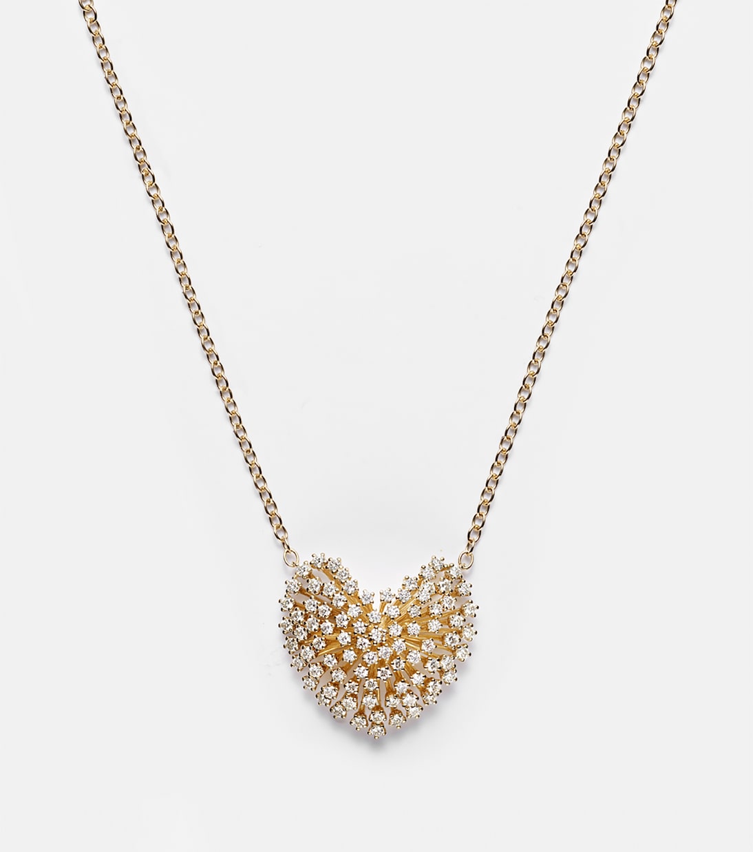 Halskette Heart Large aus 14kt Gelbgold mit Diamanten | Sydney Evan