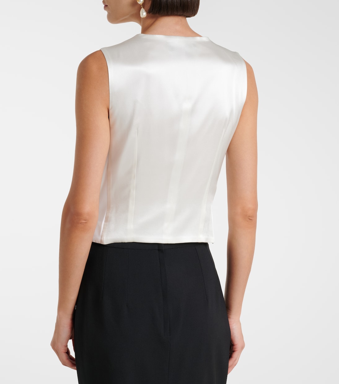 سترة جيليه من الصوف والحرير المخلوط | Dolce&Gabbana