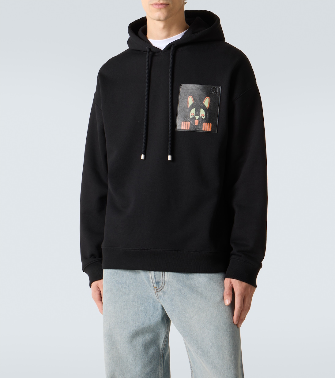 x Louis Wain cotton fleece hoodie | Loewe
