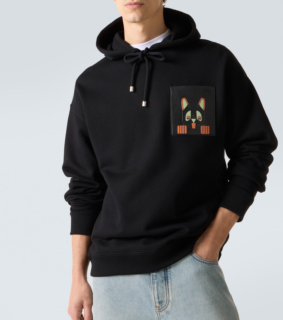 x Louis Wain cotton fleece hoodie | Loewe