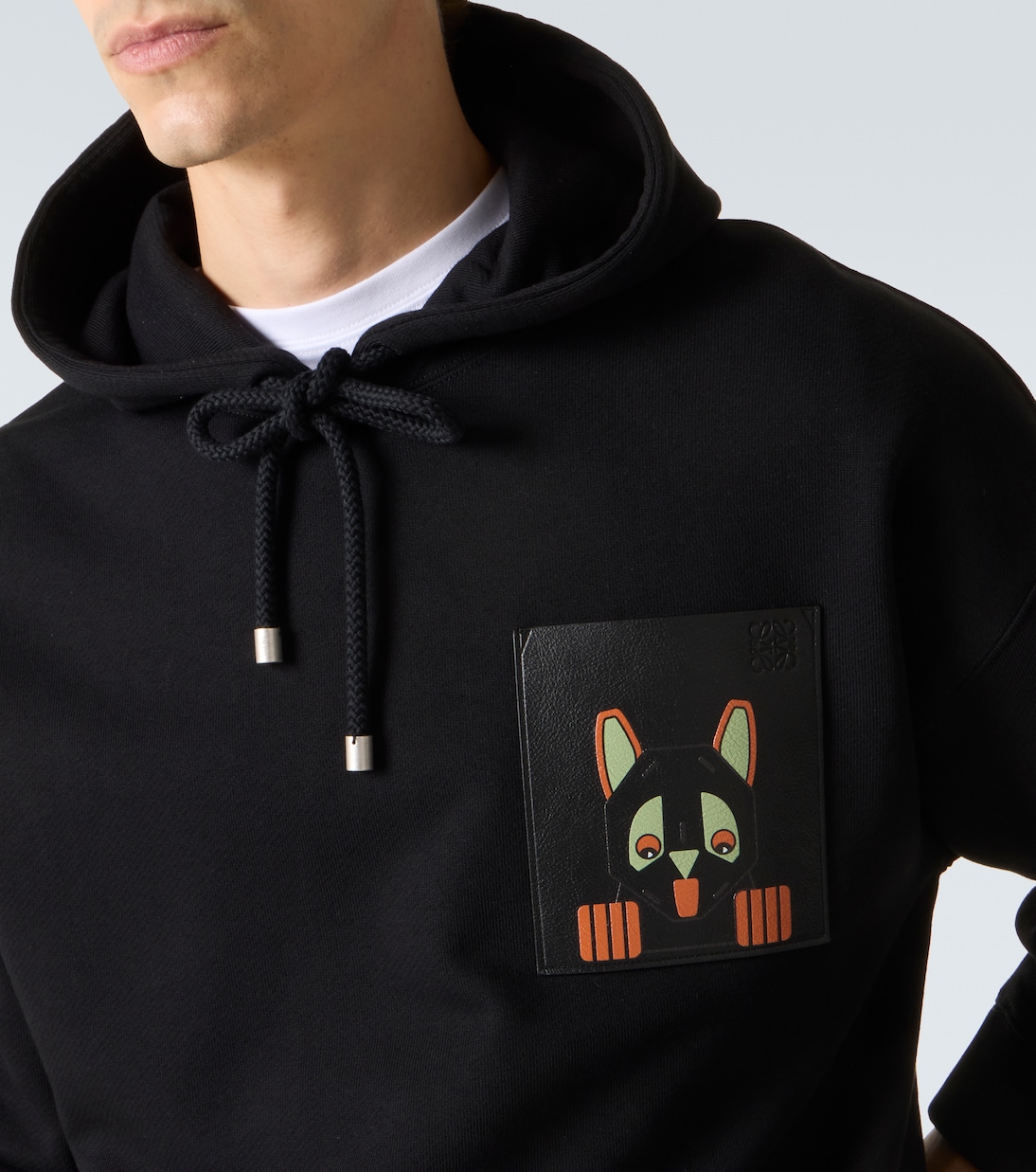 x Louis Wain cotton fleece hoodie | Loewe