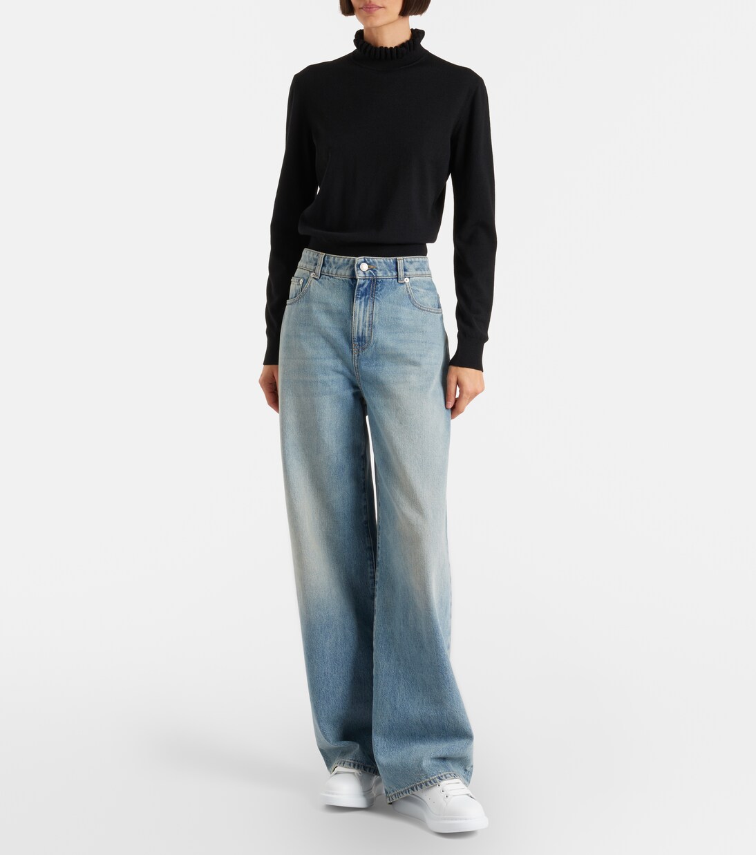 Oversized leather sneakers | McQueen