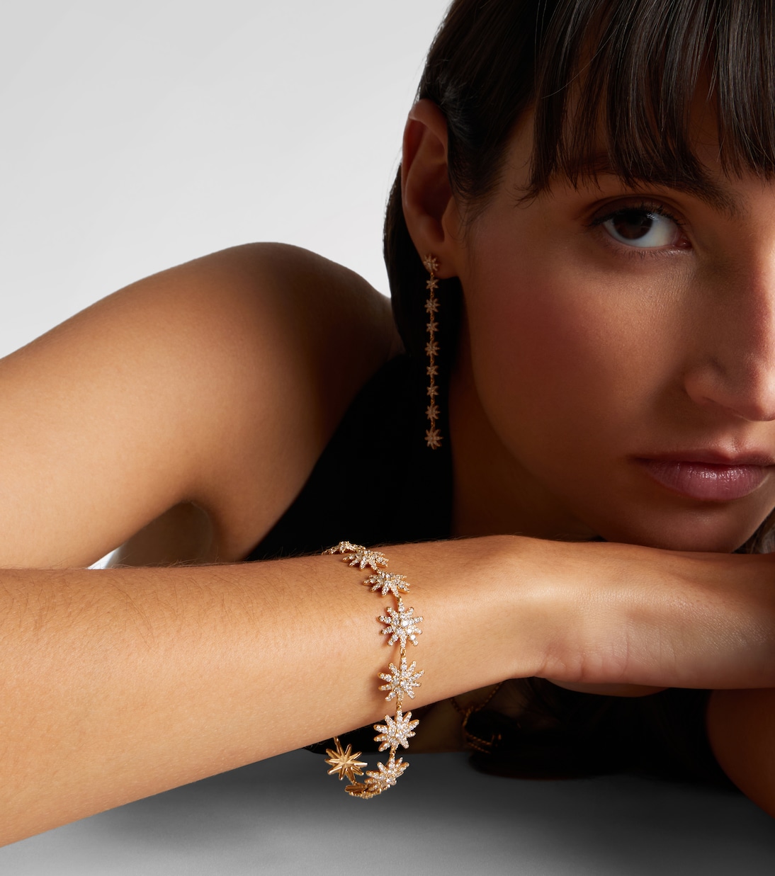 Pulsera Starbust de oro de 14 ct (750/1000) con diamantes | David Yurman