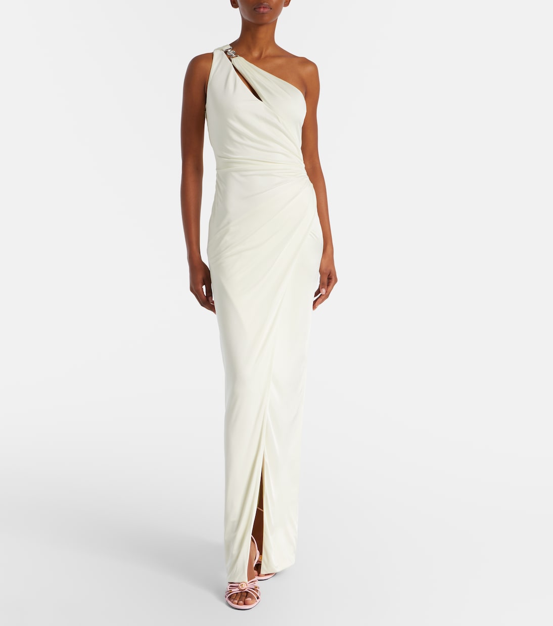 Medusa '95 gathered jersey gown | Versace