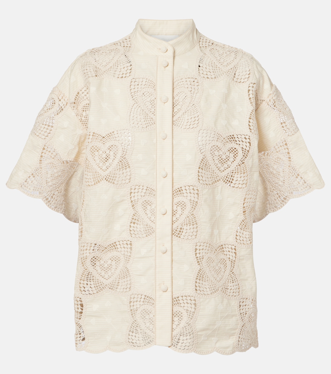 Wanderlust crochet cotton-blend shirt | Zimmermann