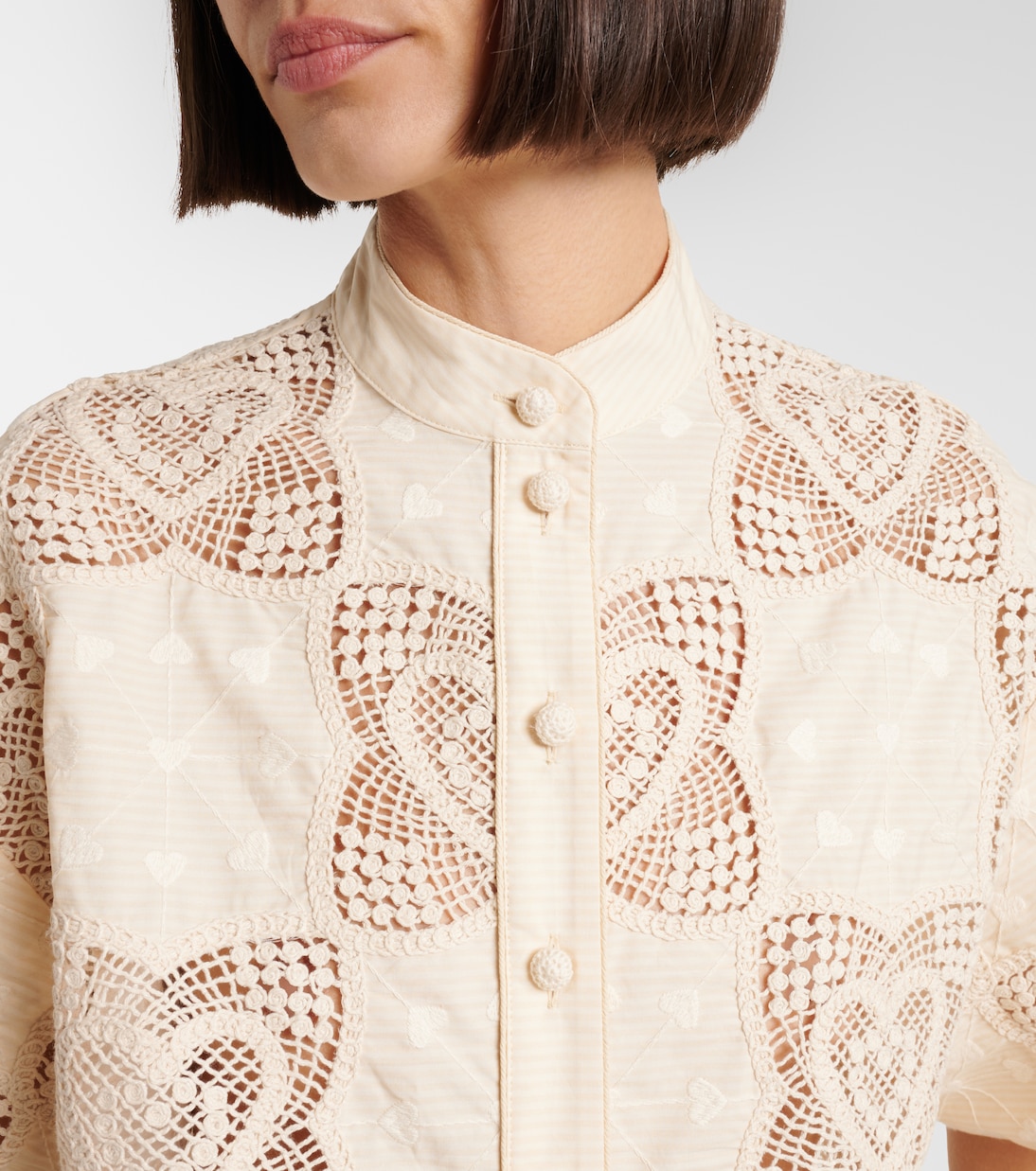 Wanderlust crochet cotton-blend shirt | Zimmermann
