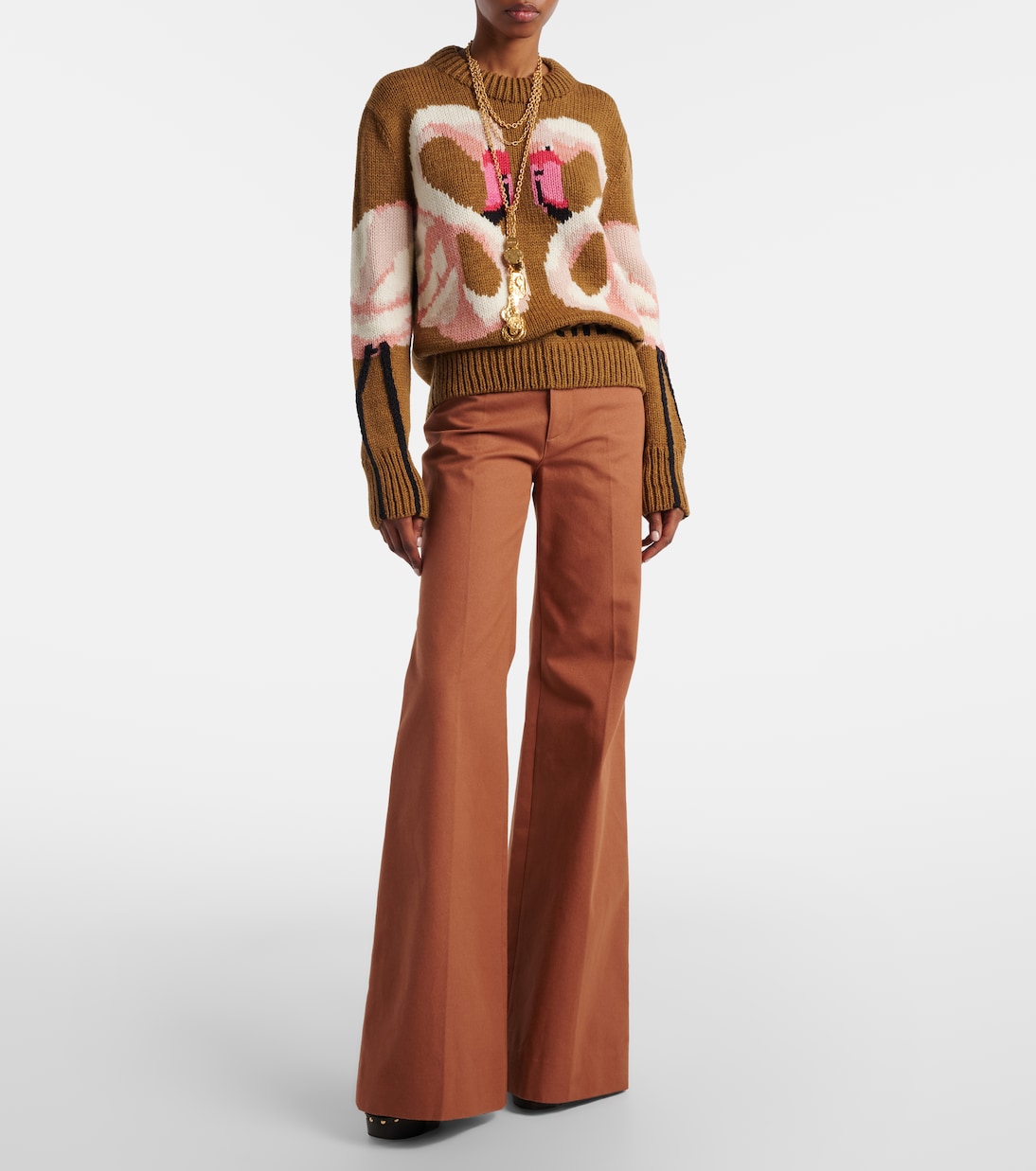 Wool jacquard sweater | Chloé