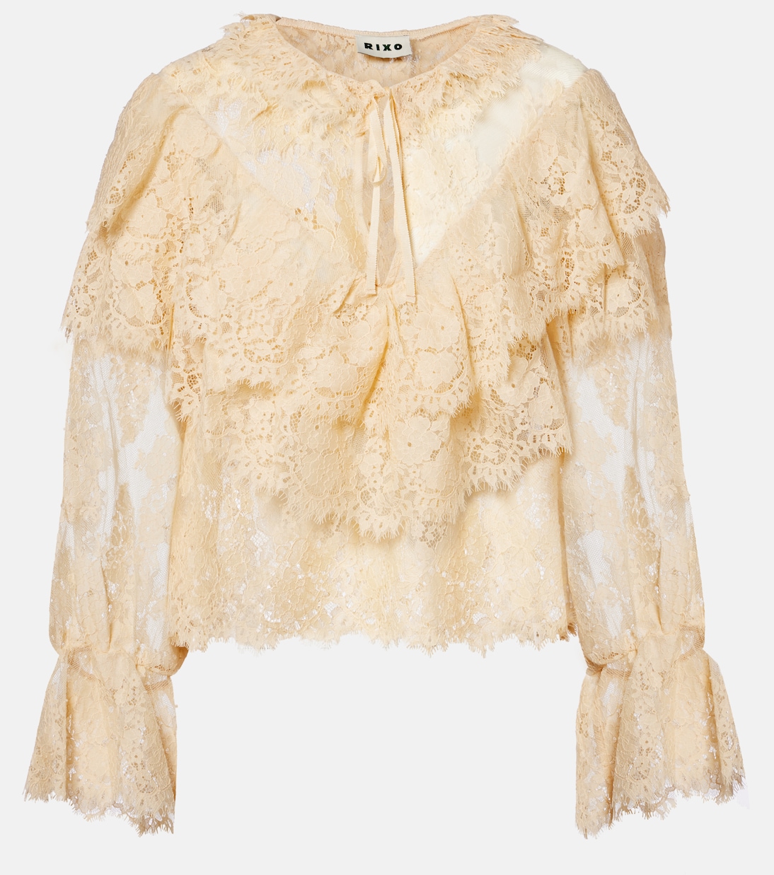 Faryn ruffled lace blouse | Rixo