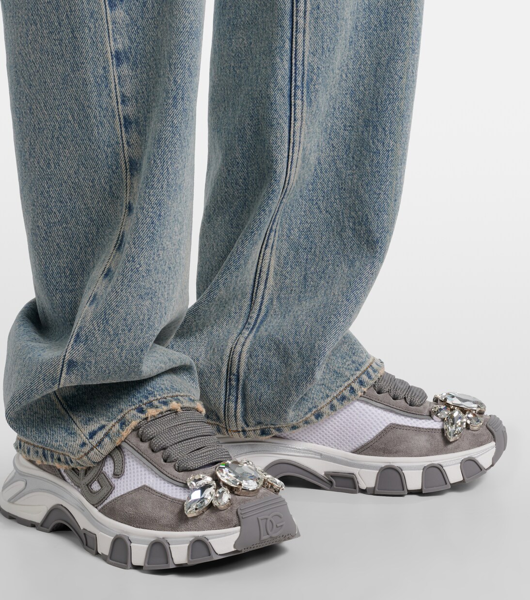 DG Country Road suede-trimmed sneakers | Dolce&Gabbana