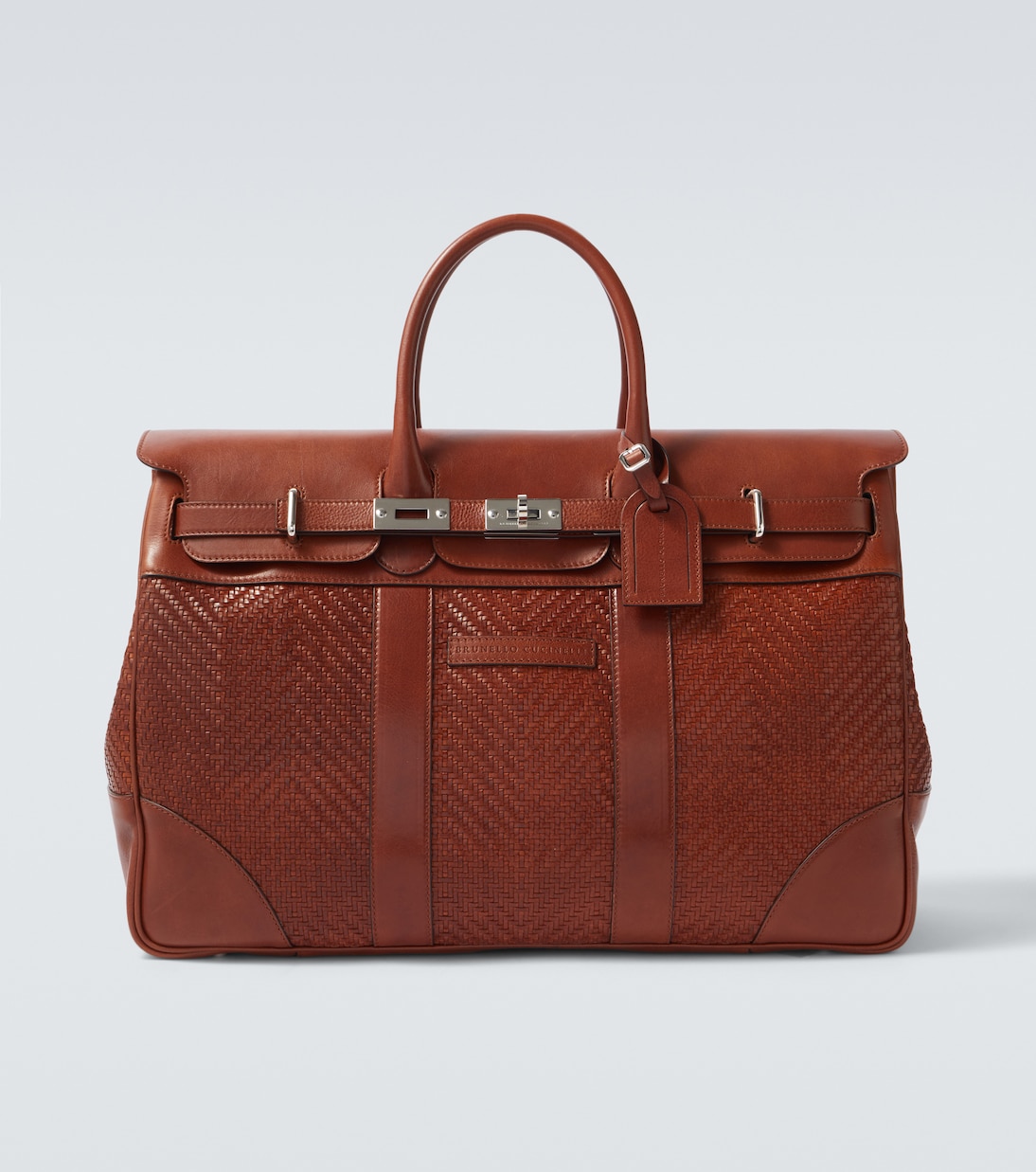 Country leather tote bag | Brunello Cucinelli