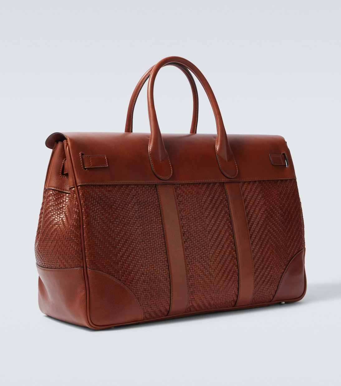 Country leather tote bag | Brunello Cucinelli