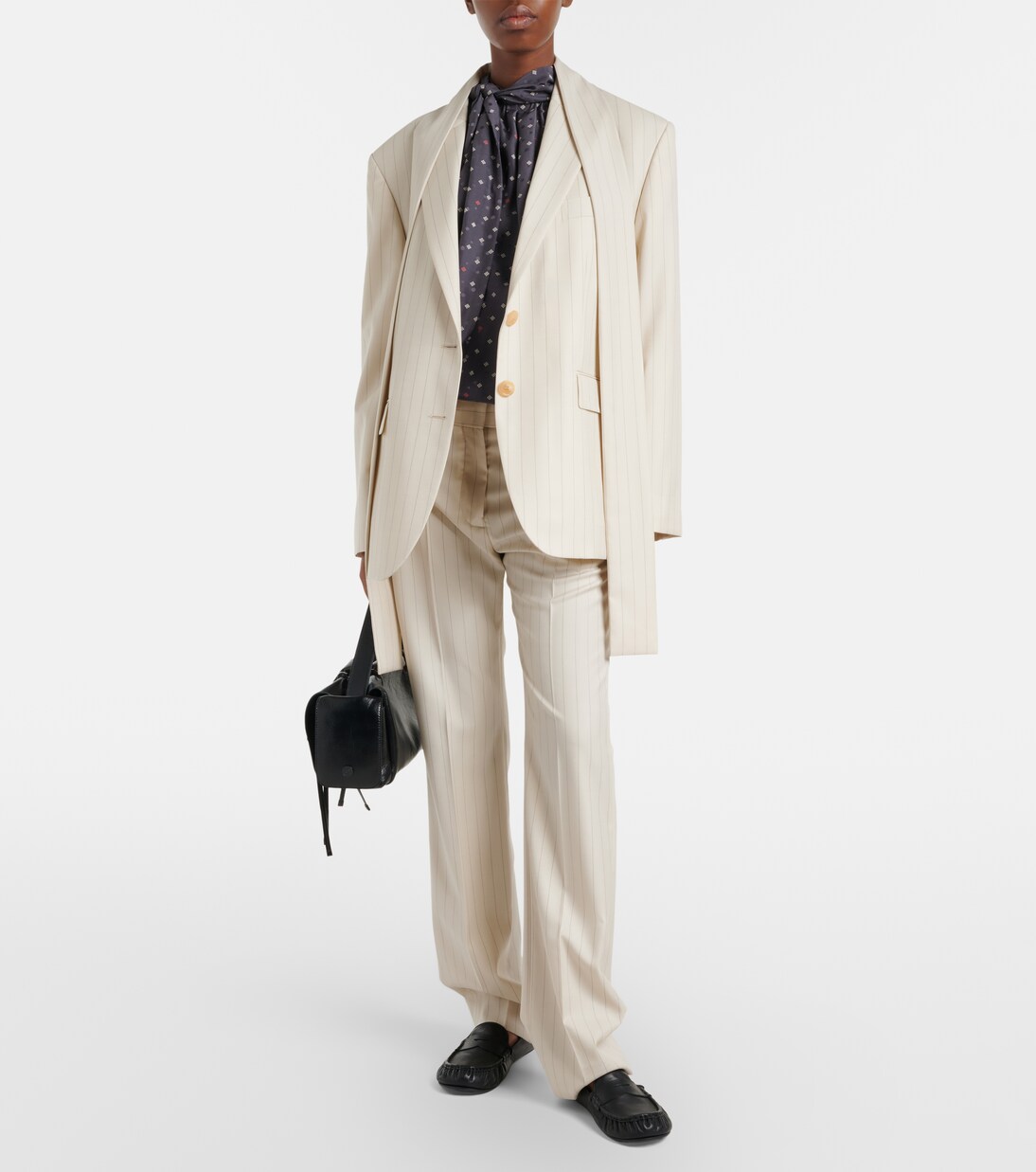 Pinstripe wool straight pants | Acne Studios
