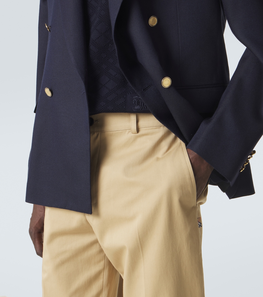 Cotton twill chinos | Burberry