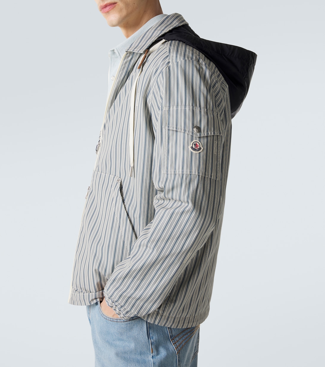 Havas striped cotton blouson jacket | Moncler