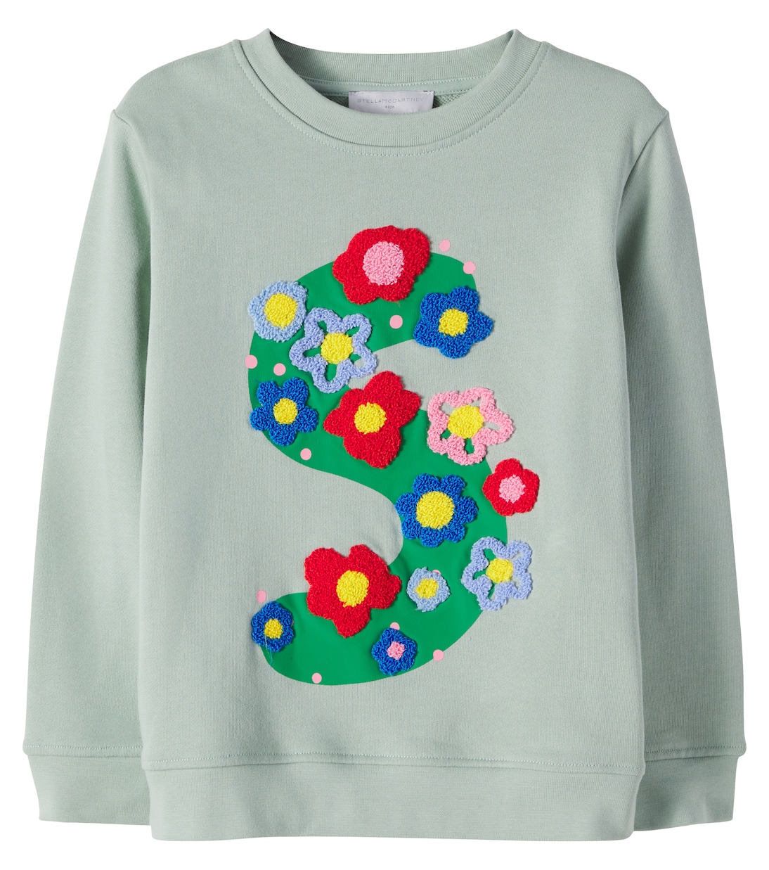 Appliqué cotton jersey sweatshirt | Stella McCartney Kids