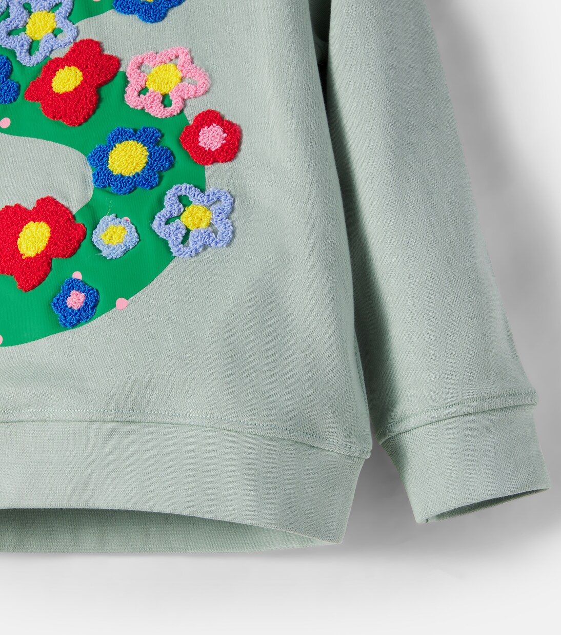 Appliqué cotton jersey sweatshirt | Stella McCartney Kids