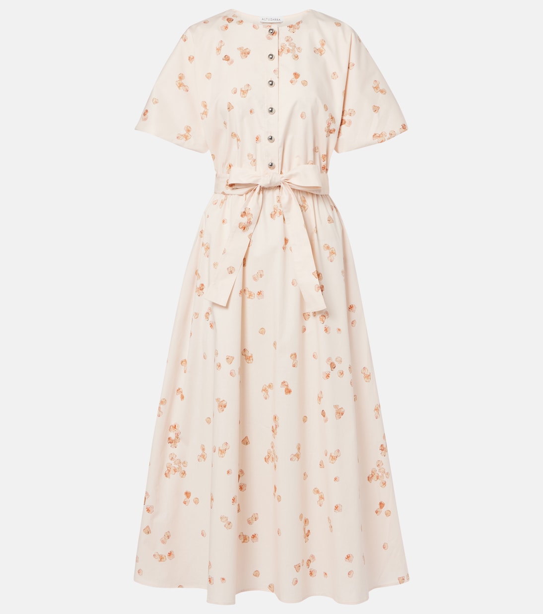 Robe midi Paulina en coton mélangé à fleurs | Altuzarra