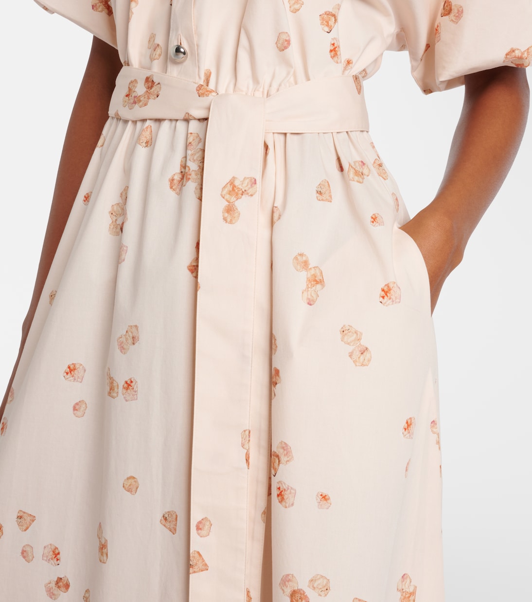 Robe midi Paulina en coton mélangé à fleurs | Altuzarra