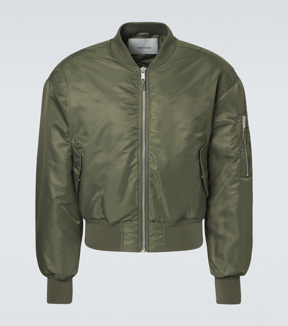 Uniform cropped bomber jacket | Entire Studios