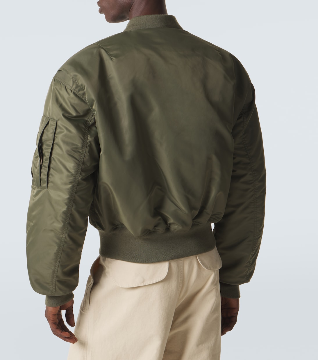 Uniform cropped bomber jacket | Entire Studios