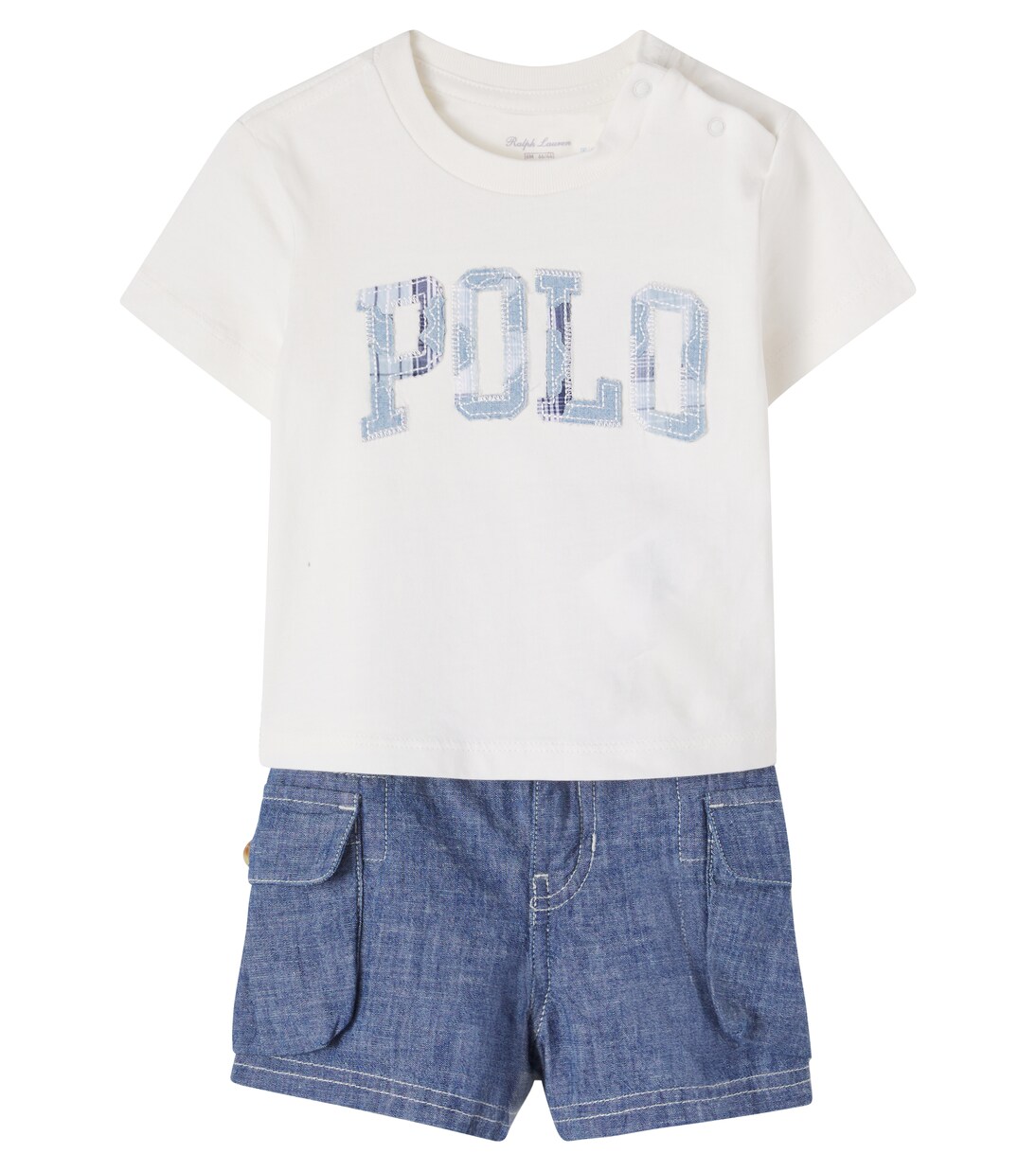 Baby logo T-shirt and shorts set  | Polo Ralph Lauren Kids