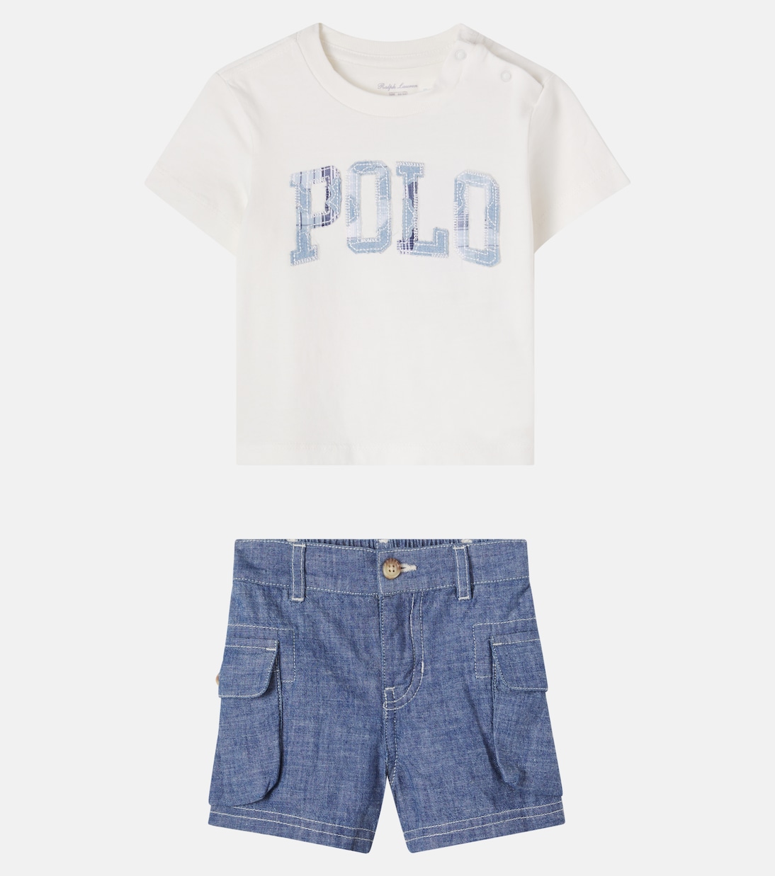 Baby logo T-shirt and shorts set  | Polo Ralph Lauren Kids