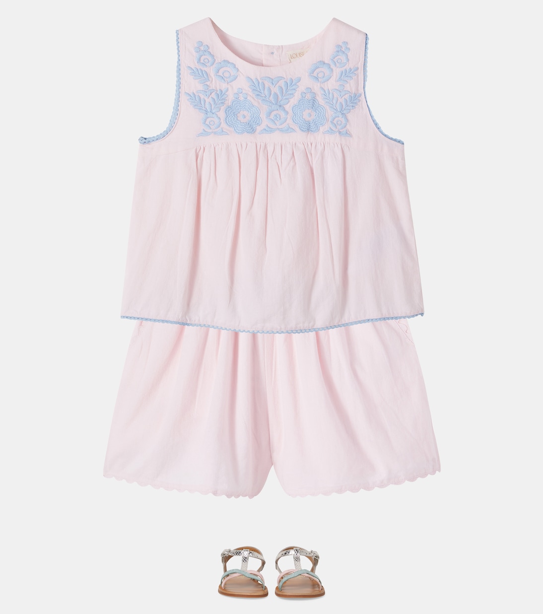 Solenia embroidered cotton top | Louise Misha