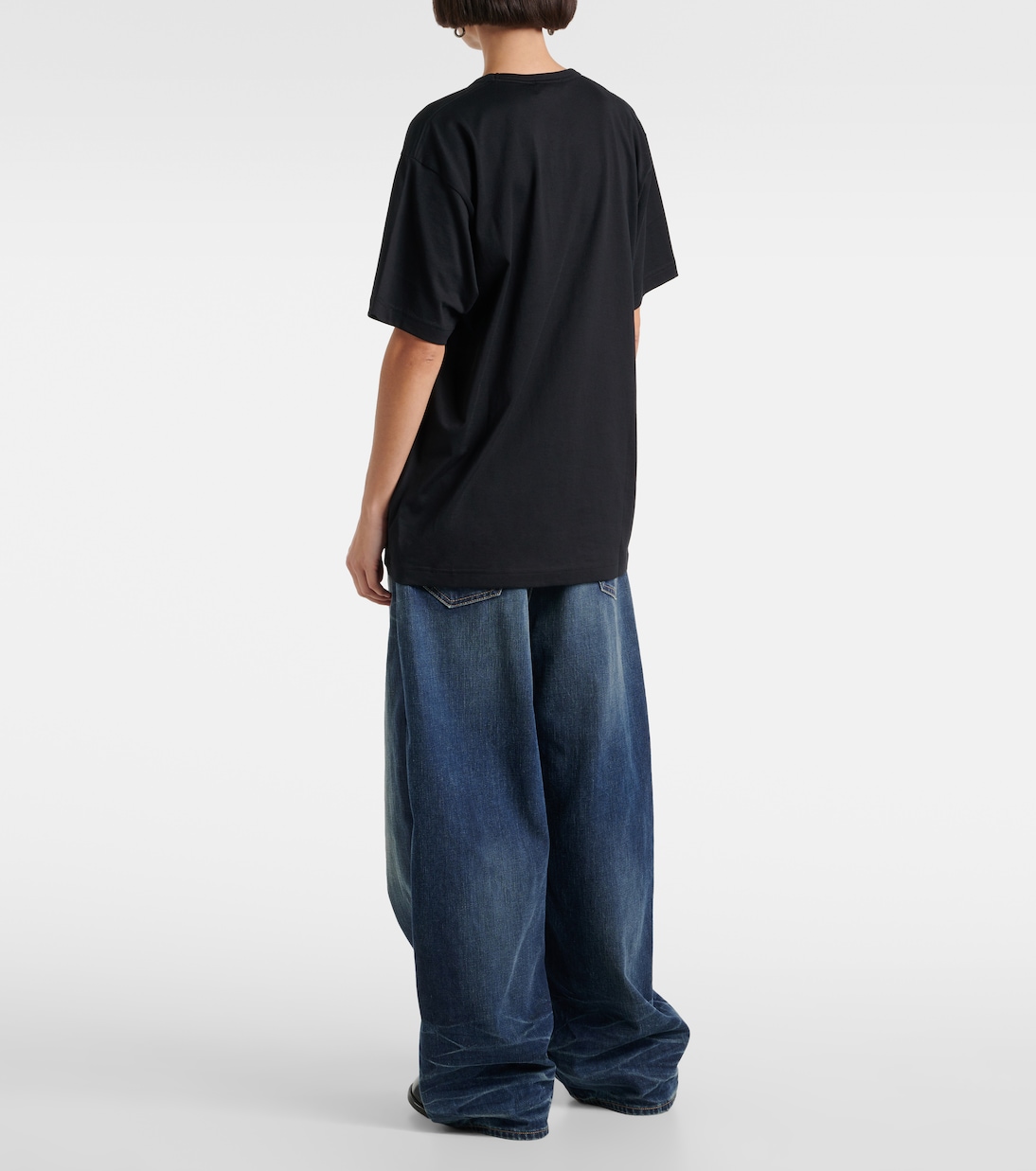 Camiseta de jersey de algodón con logo | Acne Studios