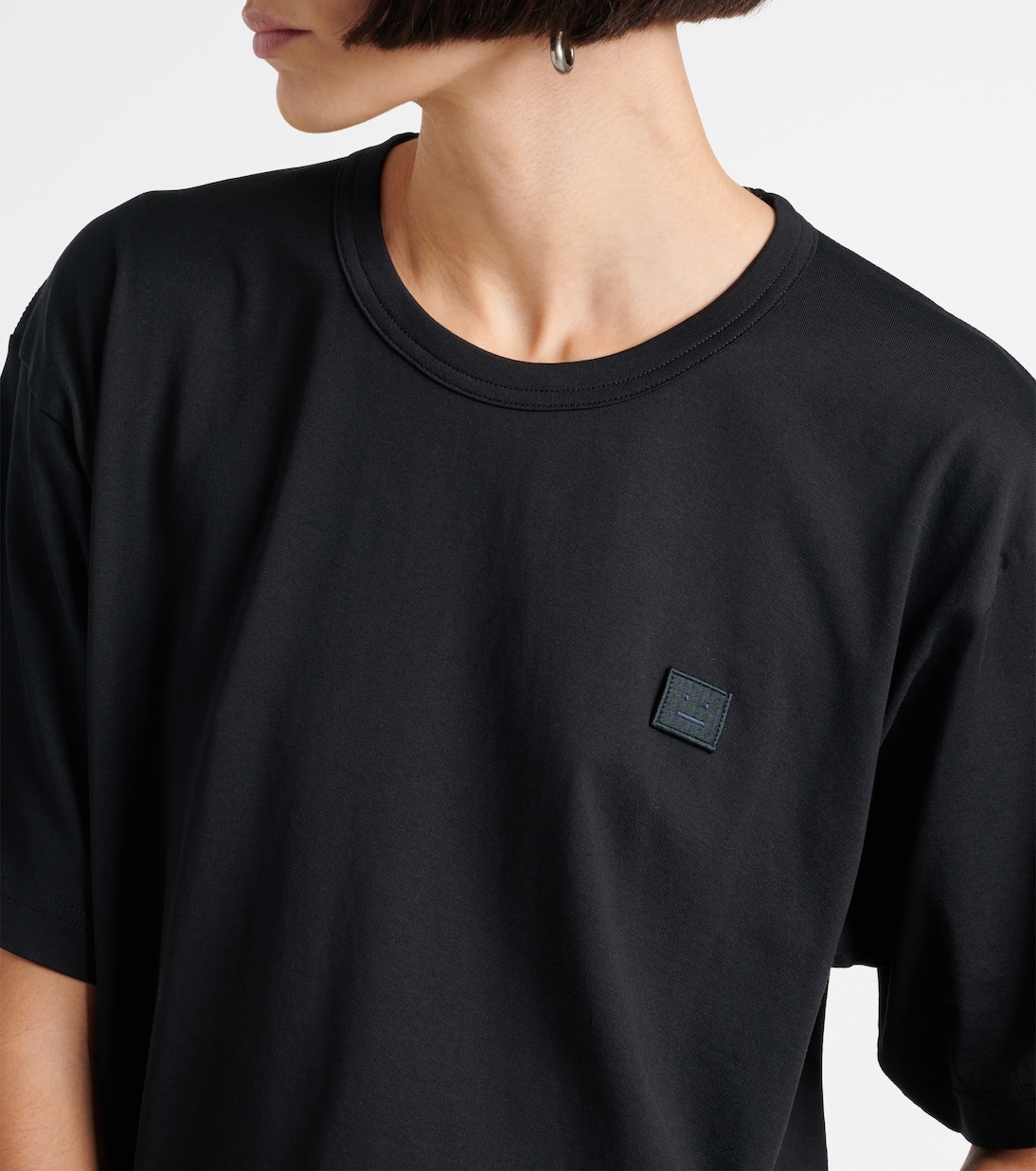 Camiseta de jersey de algodón con logo | Acne Studios