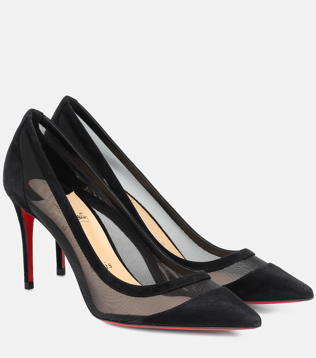 Galavati 85 suede and mesh pumps | Christian Louboutin