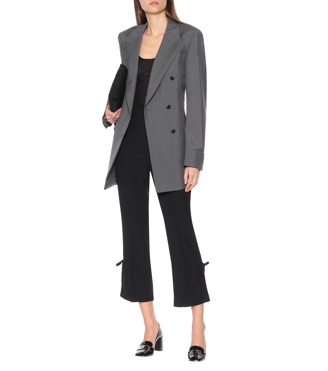 Cropped-Hose aus Crêpe | Prada
