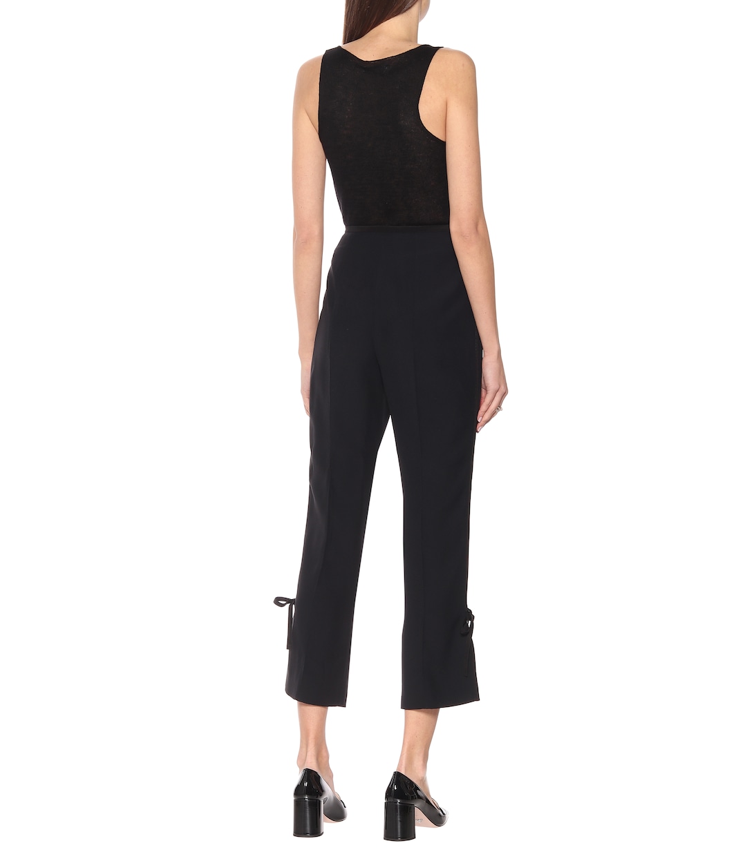 Cropped-Hose aus Crêpe | Prada
