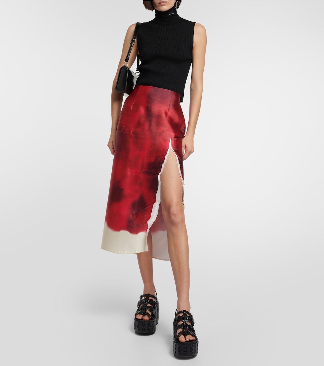 Sandali in pelle con platform | Prada