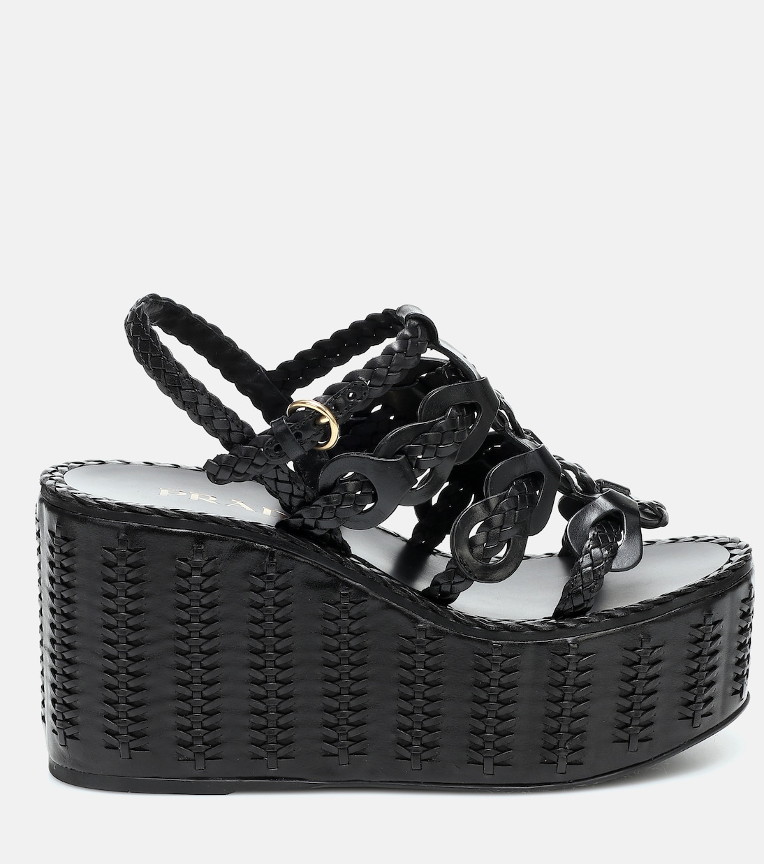 Sandali in pelle con platform | Prada