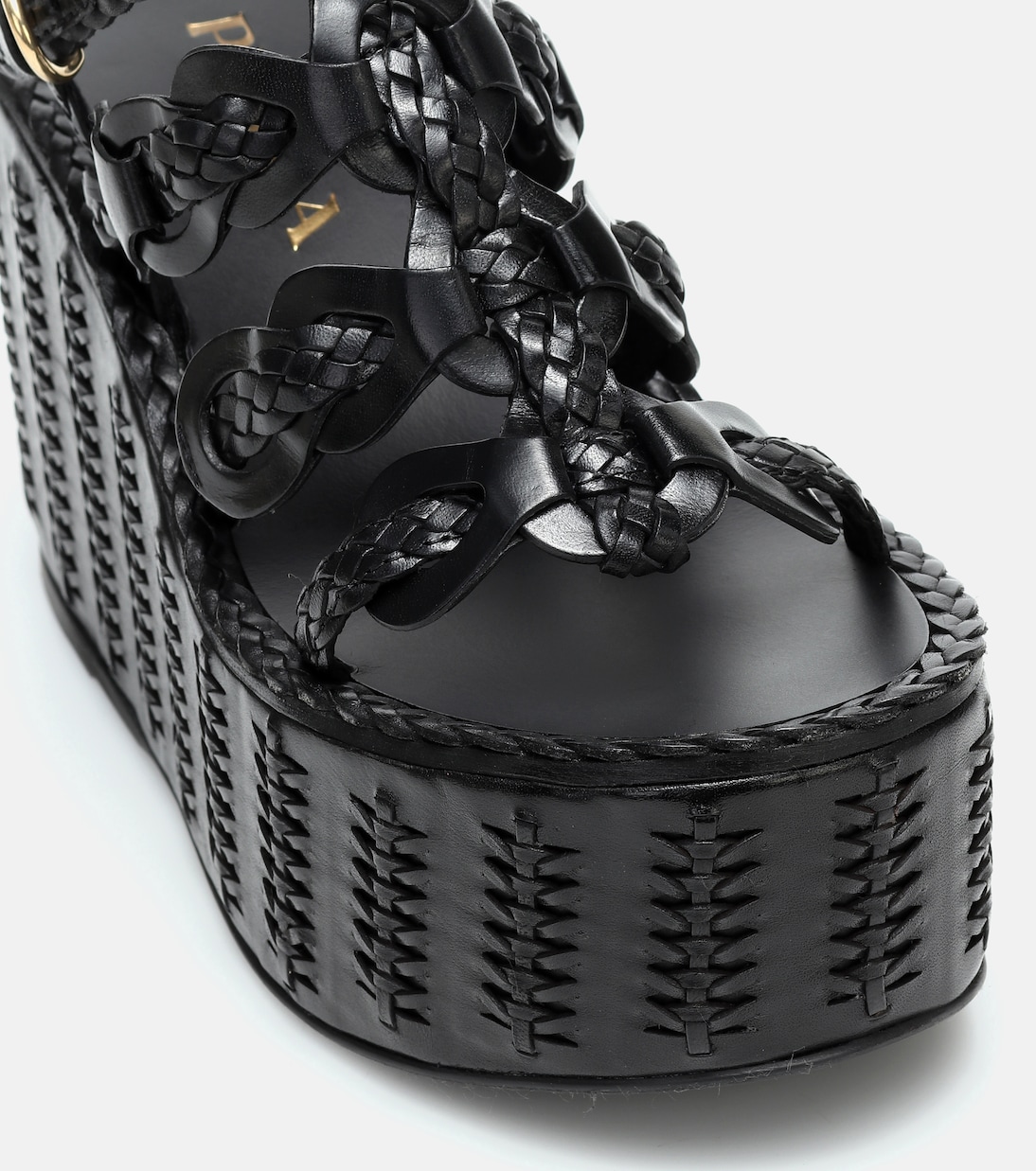 Sandali in pelle con platform | Prada