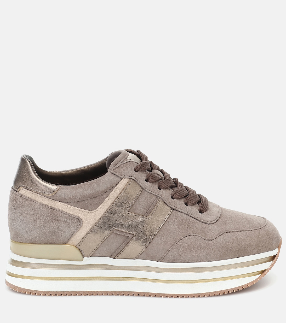 Sneakers Midi H222 in pelle con platform | Hogan
