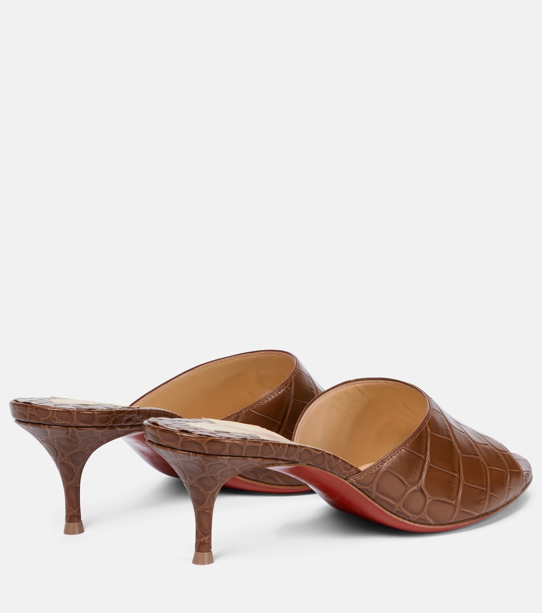 Sandali East Mule 55 in pelle stampata | Christian Louboutin