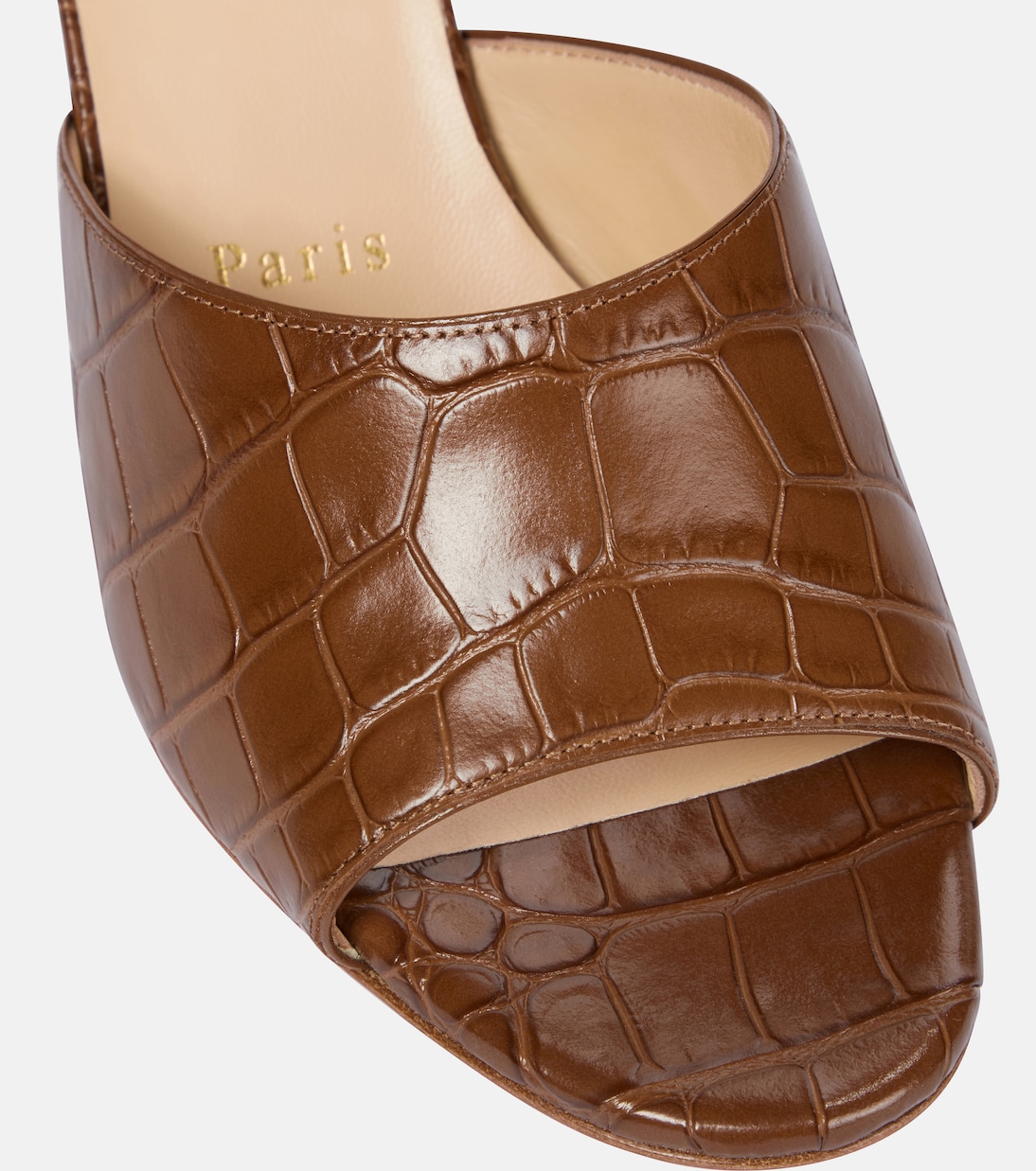 Sandali East Mule 55 in pelle stampata | Christian Louboutin