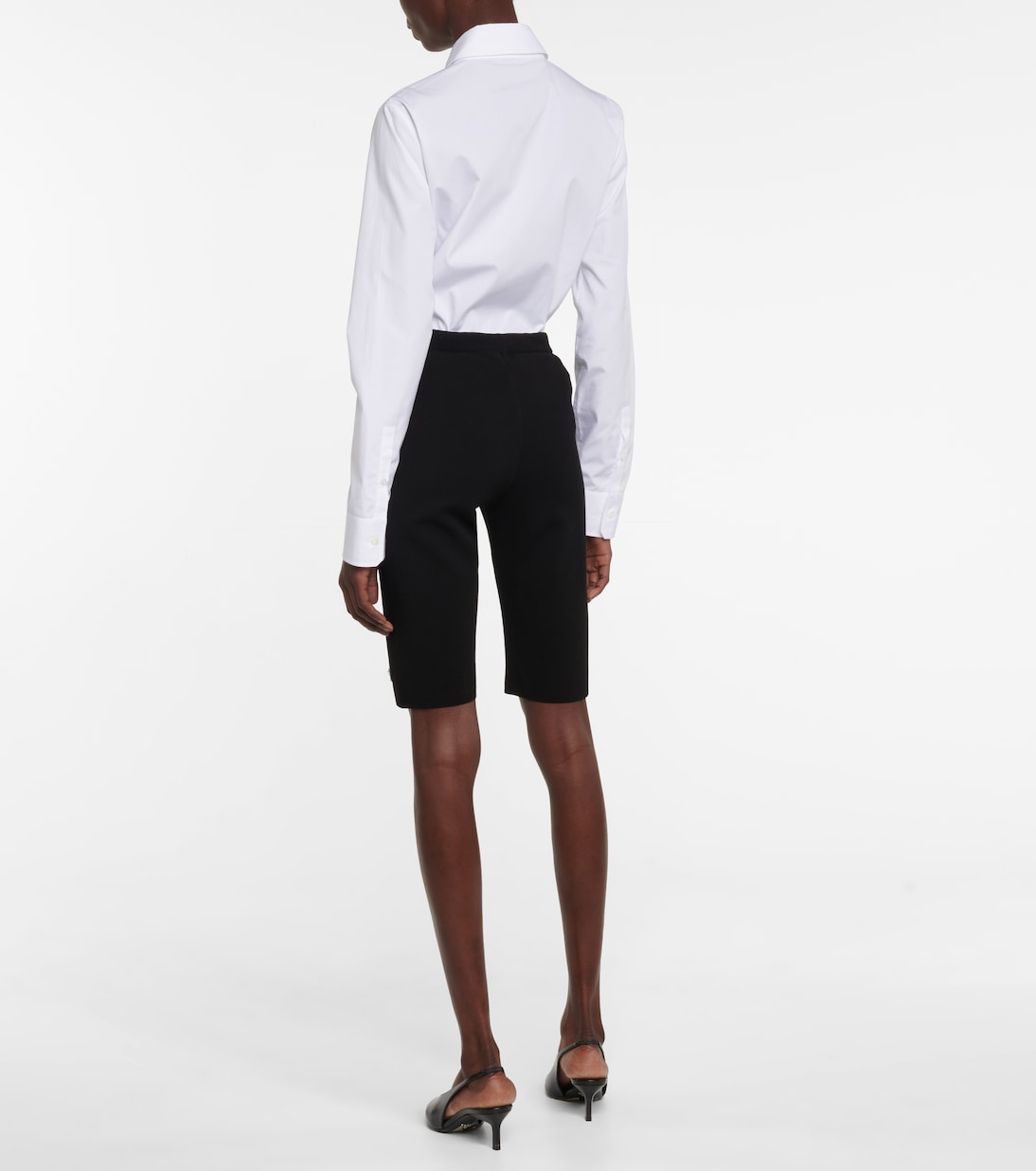 Short cycliste à taille haute | Prada