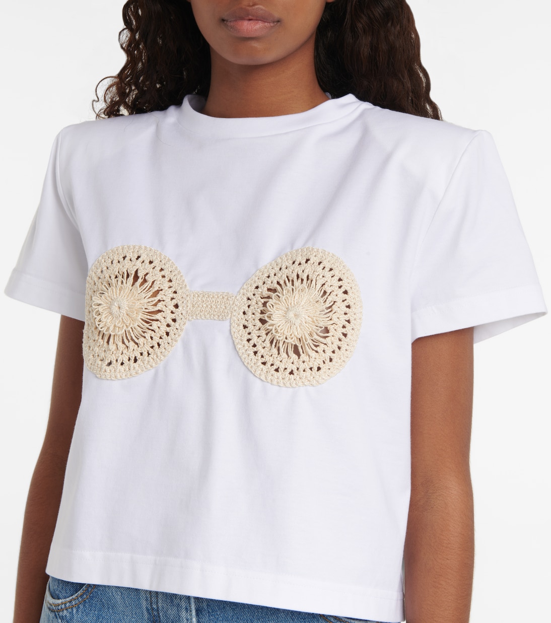 Embroidered cotton T-shirt | Magda Butrym