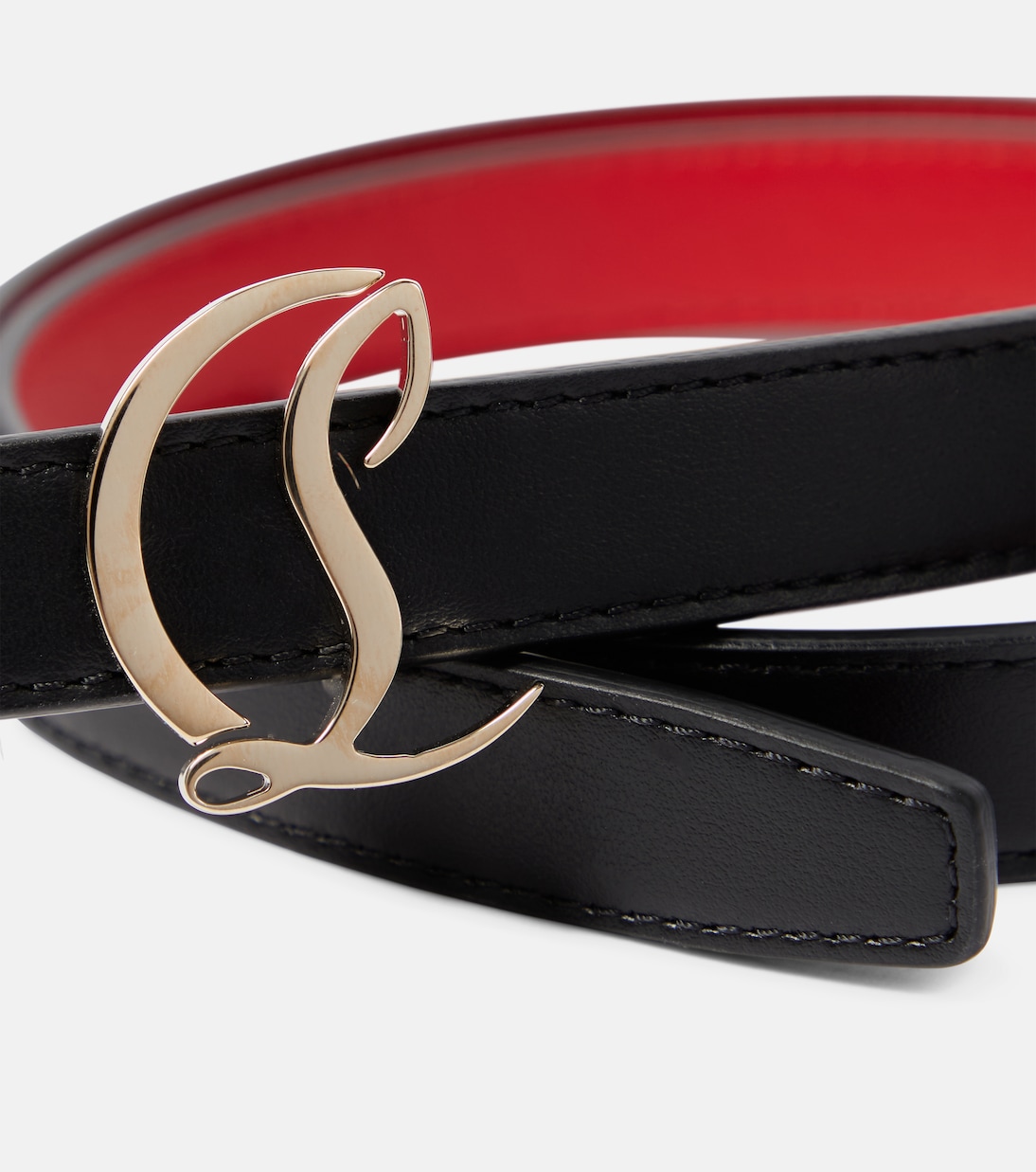 Cinturón de piel con logo | Christian Louboutin