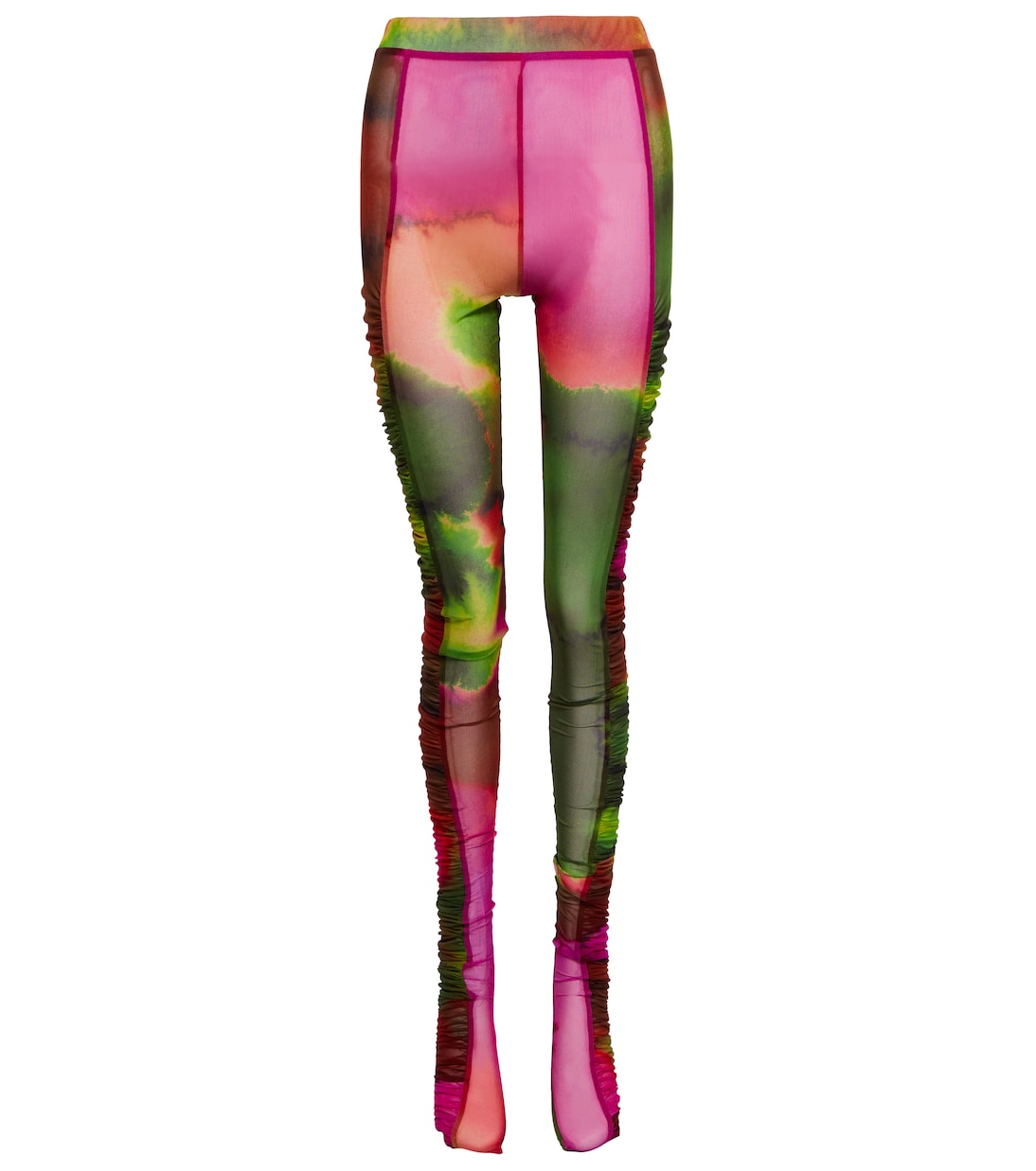 Ruched printed tights | Dries Van Noten