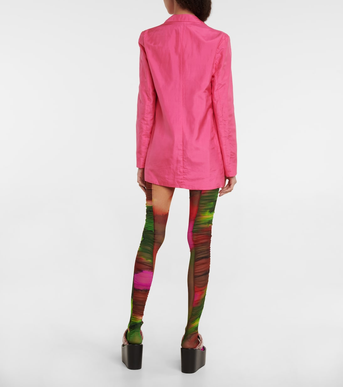 Ruched printed tights | Dries Van Noten
