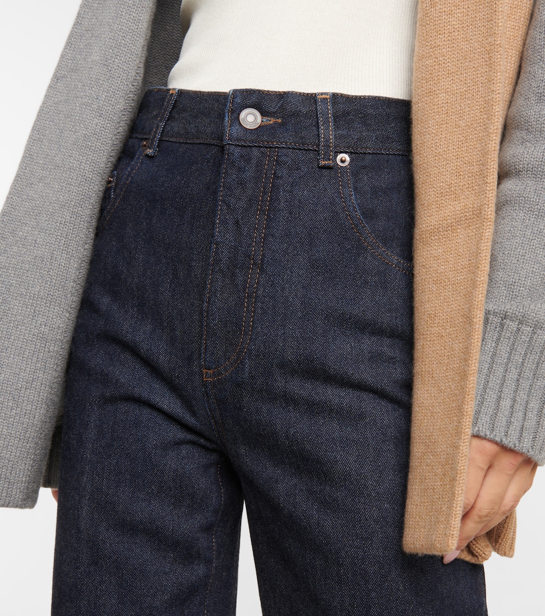 High-Rise Flared Jeans | Loro Piana
