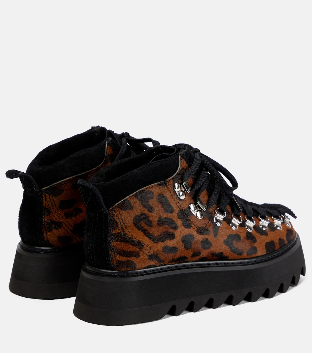 Leopard-print calf hair ankle boots | Junya Watanabe