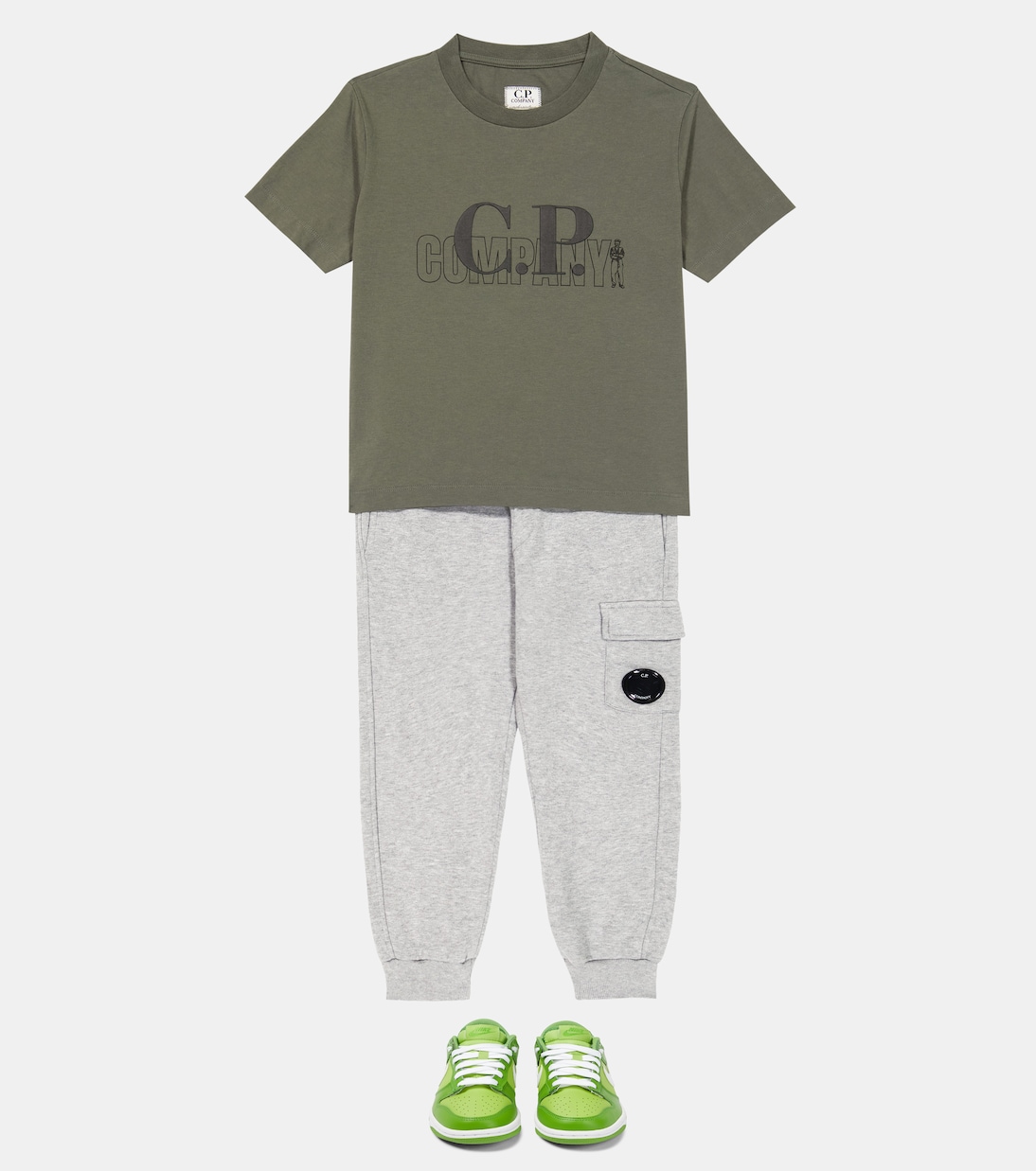 Pantalon de survêtement en coton à logo | C.P. Company Kids