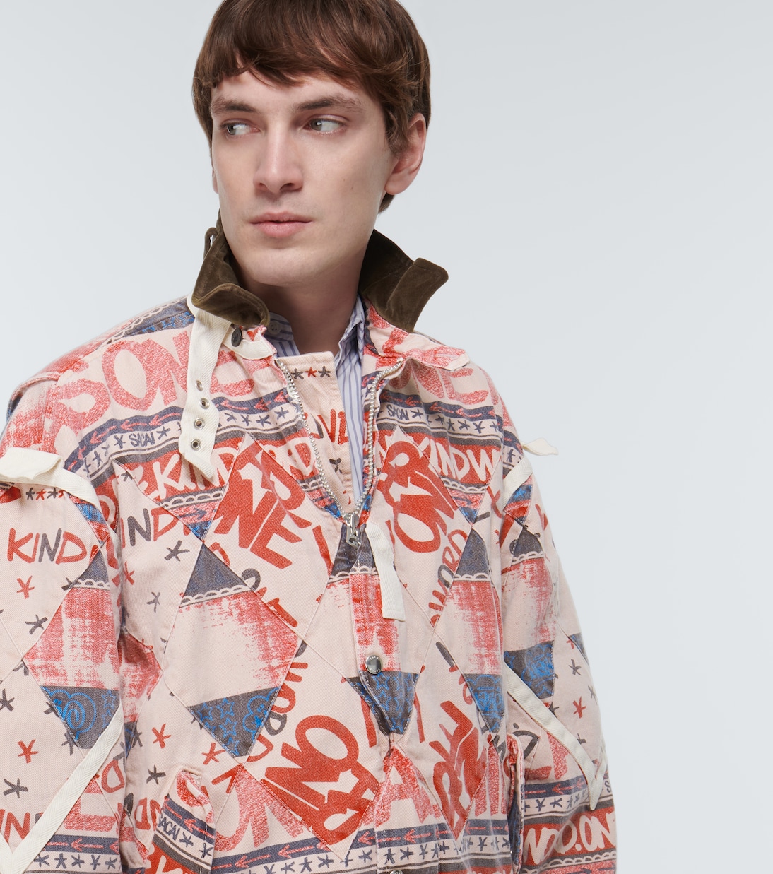 Chaqueta de algodón patchwork | Sacai