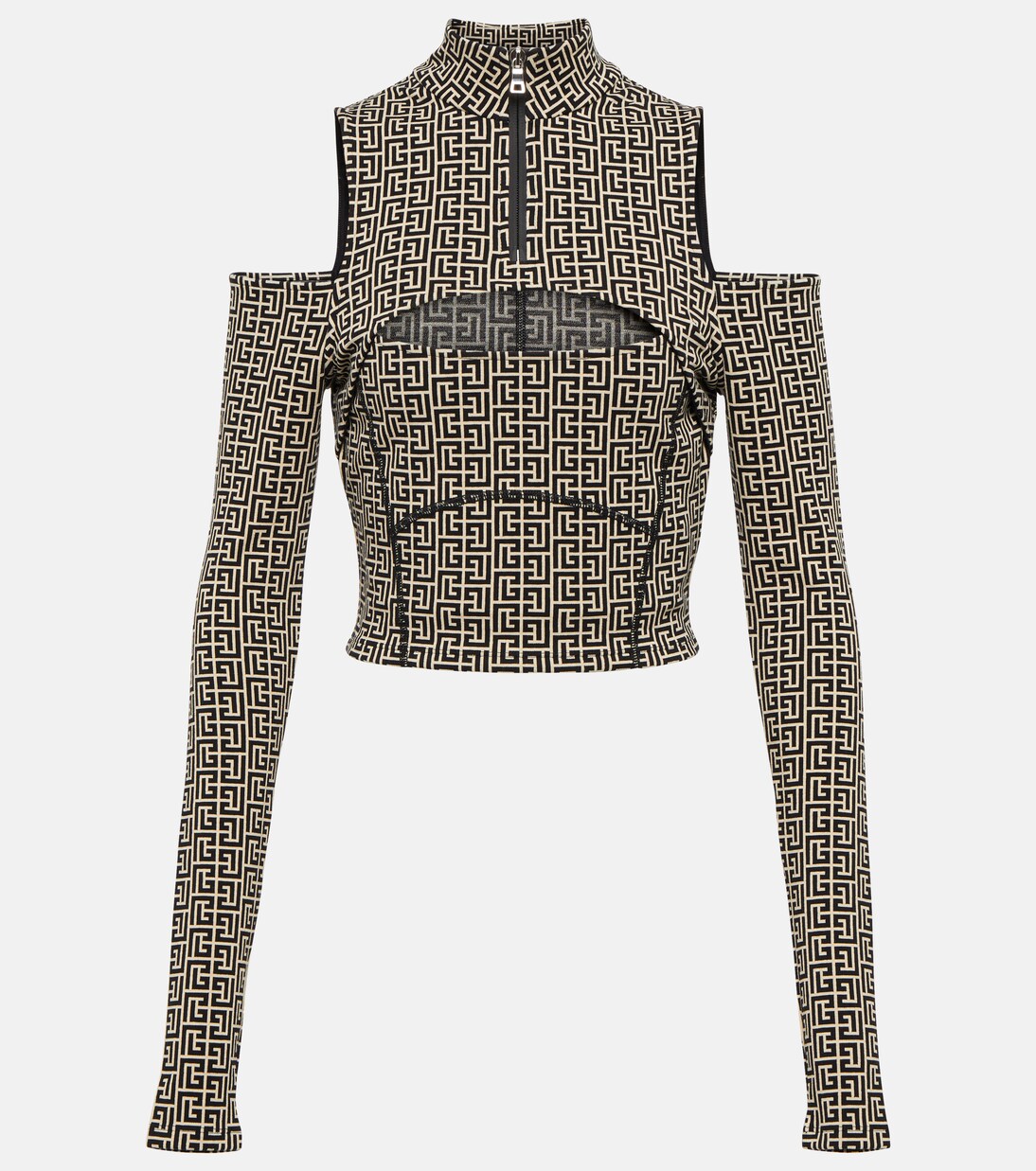 Crop top en mezcla de algodón | Balmain