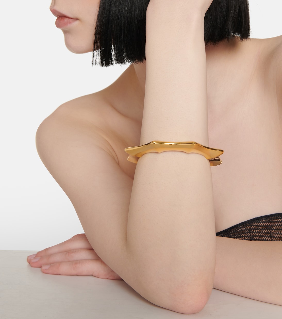 Bracciale Julius Small bagnato in oro | Khaite