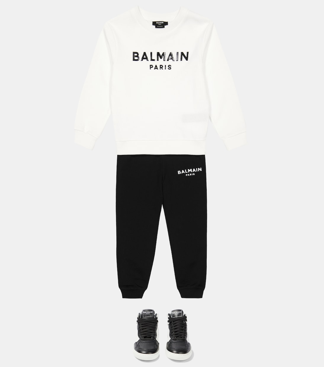 Sweatshirt aus Baumwoll-Jersey | Balmain Kids